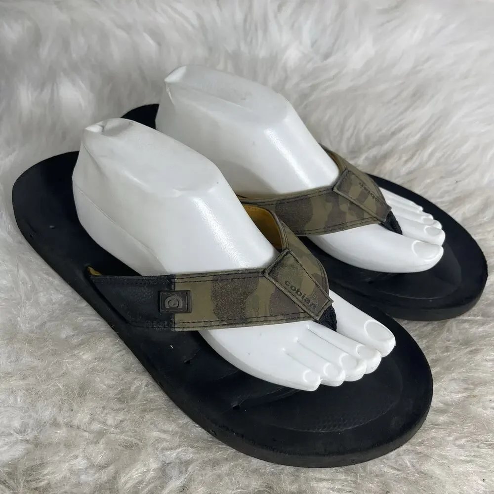 Cobian ARV 2 Pro V3 Camo Flip Flops Men’s Size 11 Brown Black Comfort Sandals